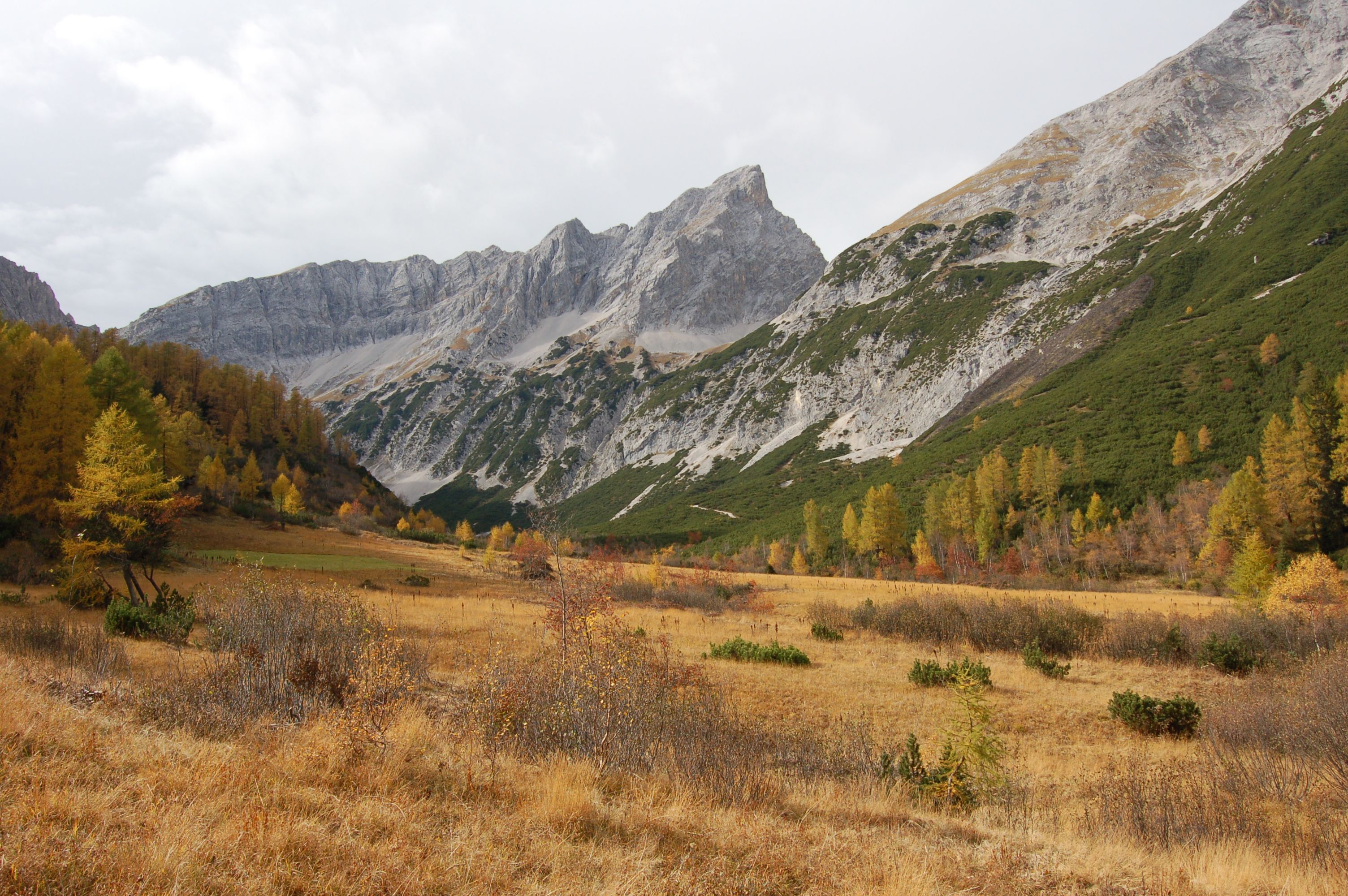 Issanger im Halltal im Herbst