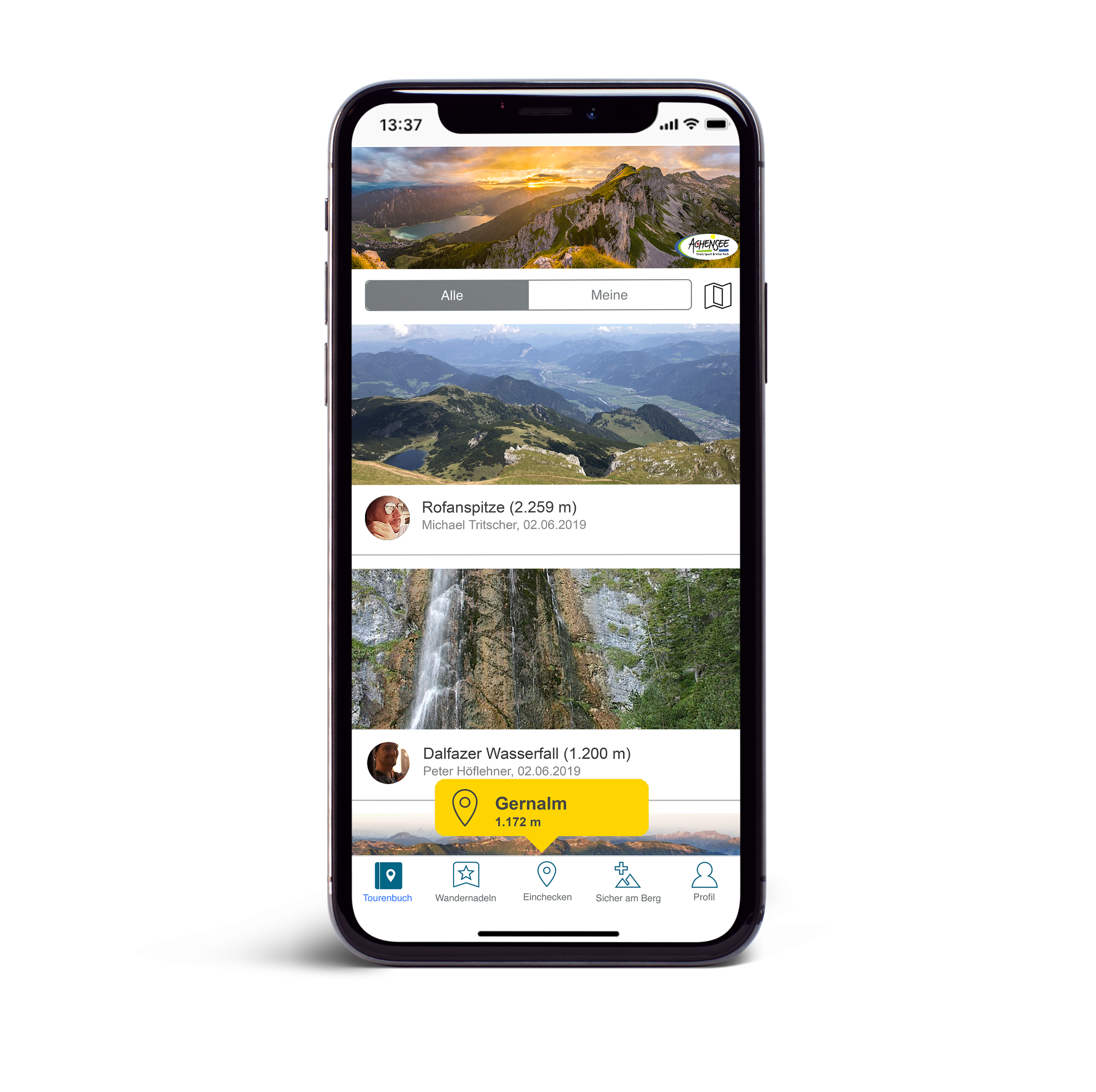 Screenshot der App Summitlynx