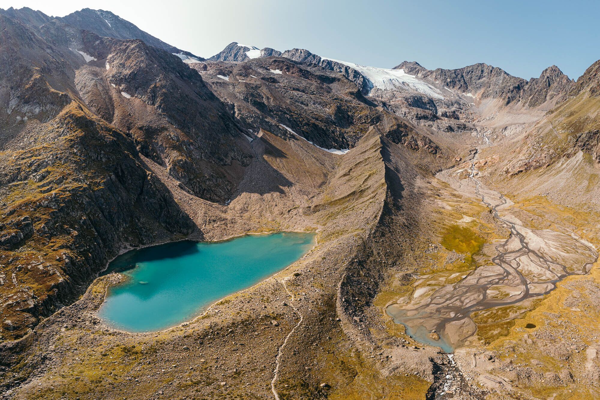 Blaue Lacke, Bergsee in den Stubaier Alpen