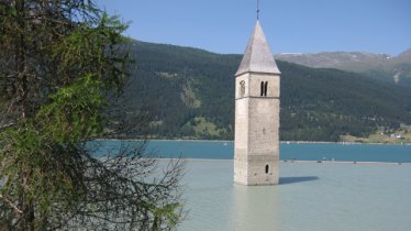 Verzonken kerk in Graun am Reschensee, © Tirol Werbung
