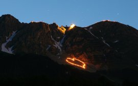 Bergvuur bij de Innsbruck Nordkette, © Tirol Werbung/Christian Wührer
