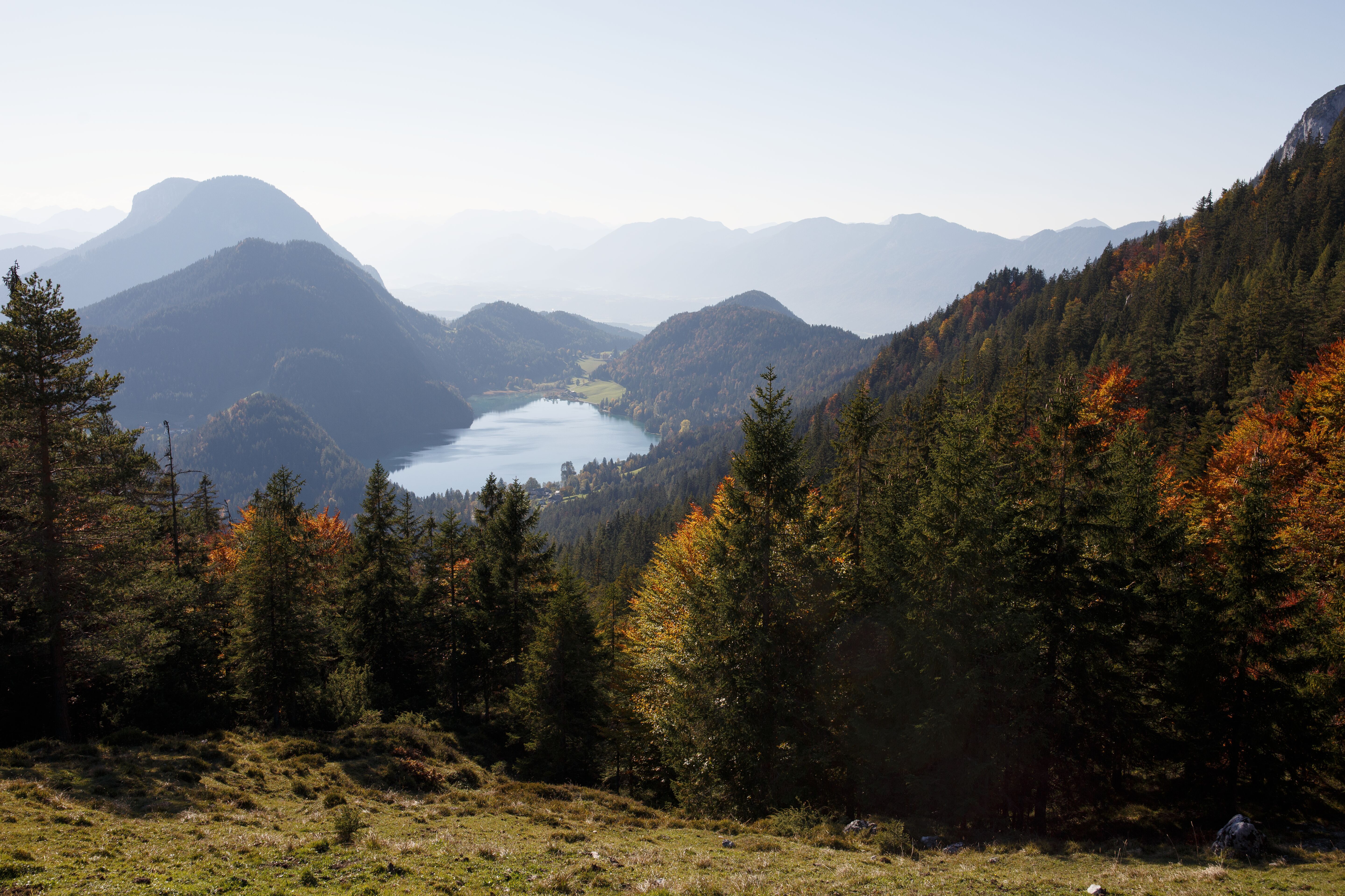 Steiner Hochalm mit Hintersteiner See im Herbst
