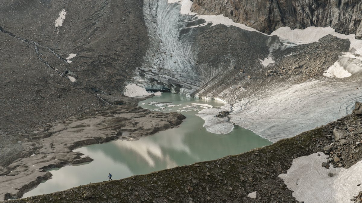 Gletsjers komen veel voor langs de Stubaier Höhenweg