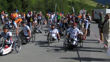 Bijzondere fietsontwerpen tijdens de HandbikeBattle in Kaunertal, © TVB Tiroler Oberland